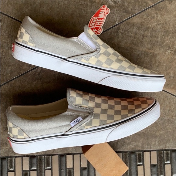 •VANS CLASSIC SLIP ON CHECKERBOARD SILVER WMNS - Picture 3 of 16
